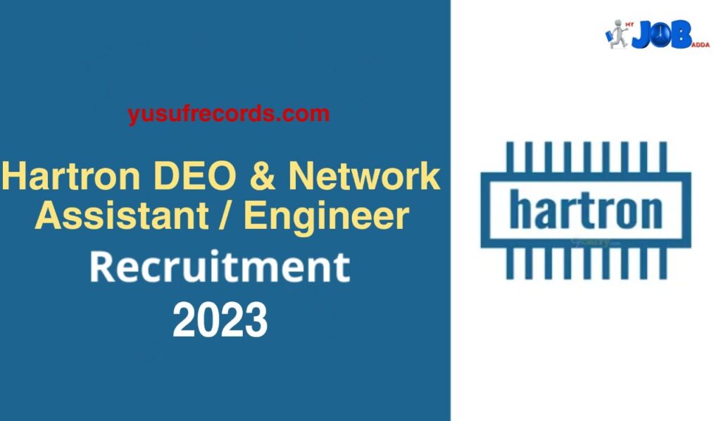 Hartron Data Entry Operator & Network Assistant-Engineer Vacancy 2023 yusufrecords